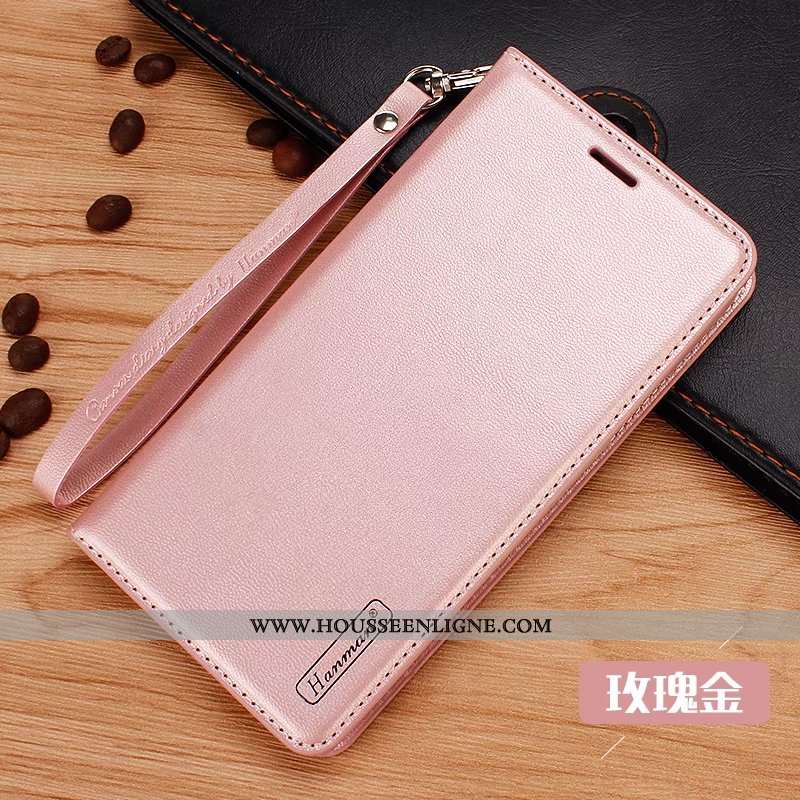 Coque Sony Xperia Xz2 Protection Cuir Étui Support Incassable Rouge Rose