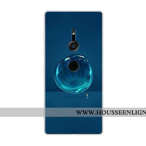 Coque Sony Xperia Xz2 Protection Dessin Animé Noir Tout Compris Téléphone Portable Fluide Doux