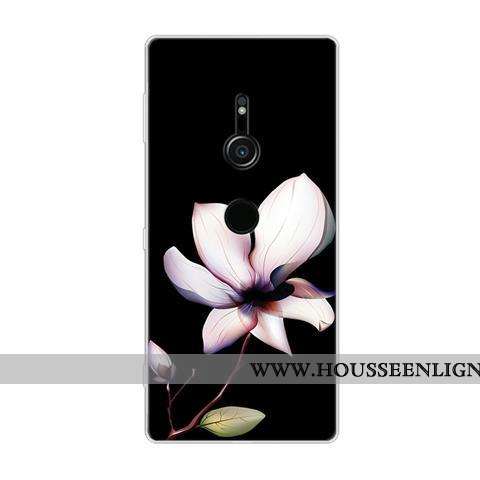Coque Sony Xperia Xz2 Protection Dessin Animé Noir Tout Compris Téléphone Portable Fluide Doux
