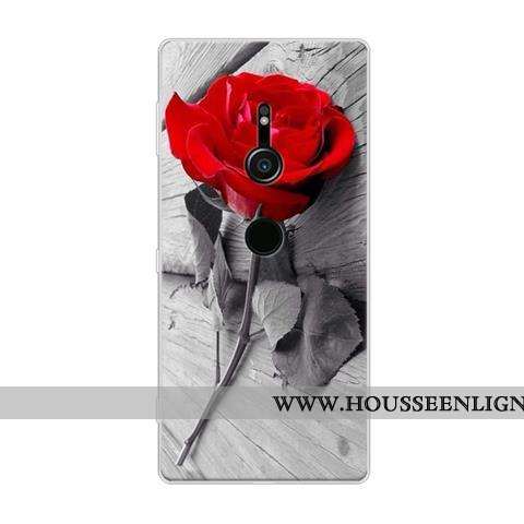 Coque Sony Xperia Xz2 Protection Dessin Animé Noir Tout Compris Téléphone Portable Fluide Doux