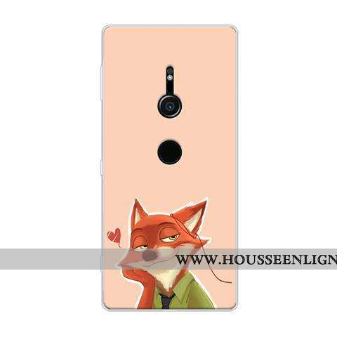 Coque Sony Xperia Xz2 Protection Dessin Animé Noir Tout Compris Téléphone Portable Fluide Doux