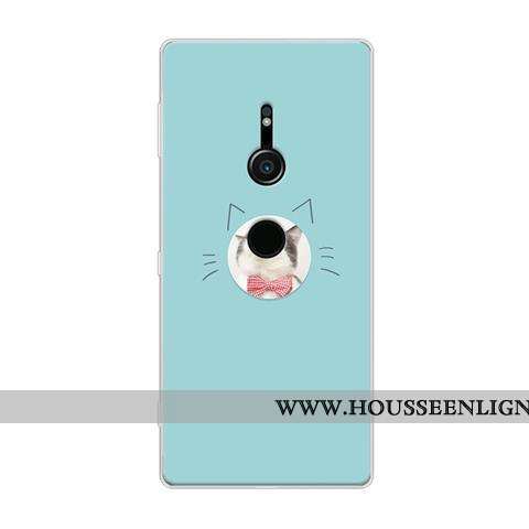 Coque Sony Xperia Xz2 Protection Dessin Animé Noir Tout Compris Téléphone Portable Fluide Doux
