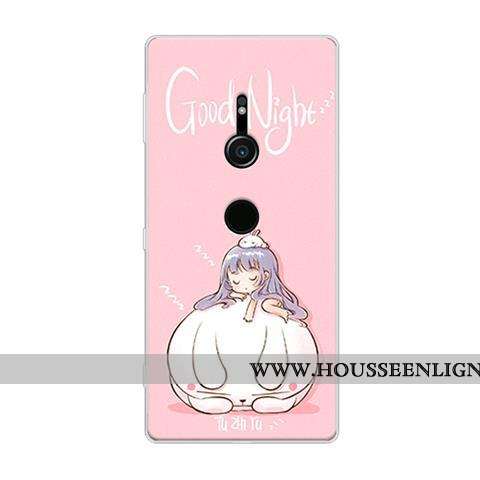 Coque Sony Xperia Xz2 Protection Dessin Animé Noir Tout Compris Téléphone Portable Fluide Doux