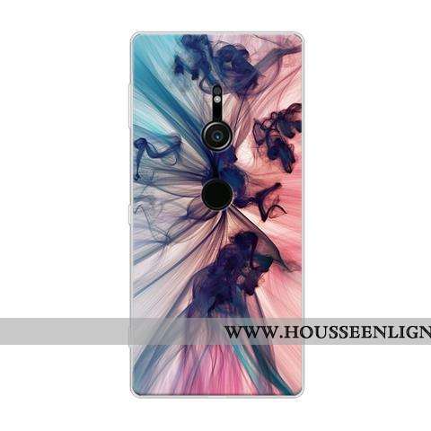 Coque Sony Xperia Xz2 Protection Dessin Animé Noir Tout Compris Téléphone Portable Fluide Doux