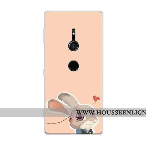 Coque Sony Xperia Xz2 Protection Dessin Animé Noir Tout Compris Téléphone Portable Fluide Doux