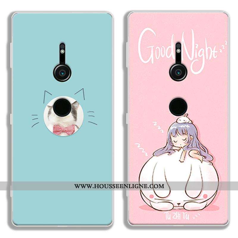 Coque Sony Xperia Xz2 Protection Dessin Animé Noir Tout Compris Téléphone Portable Fluide Doux