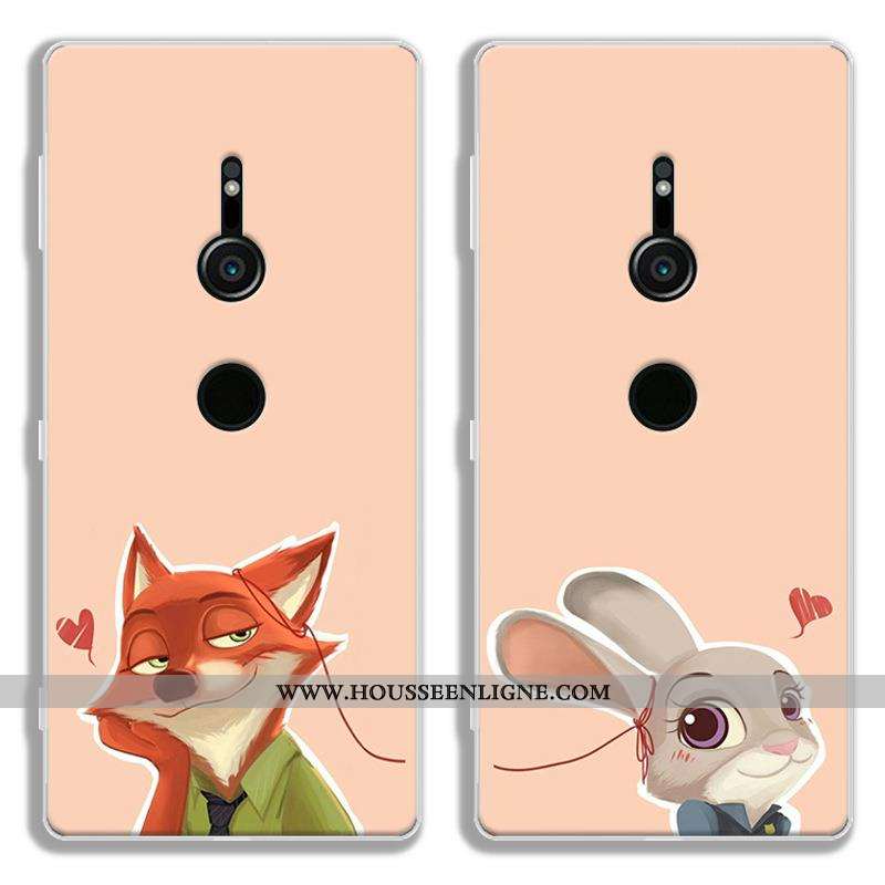 Coque Sony Xperia Xz2 Protection Dessin Animé Noir Tout Compris Téléphone Portable Fluide Doux
