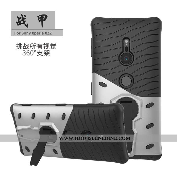 Coque Sony Xperia Xz2 Protection Téléphone Portable Support Noir Étui