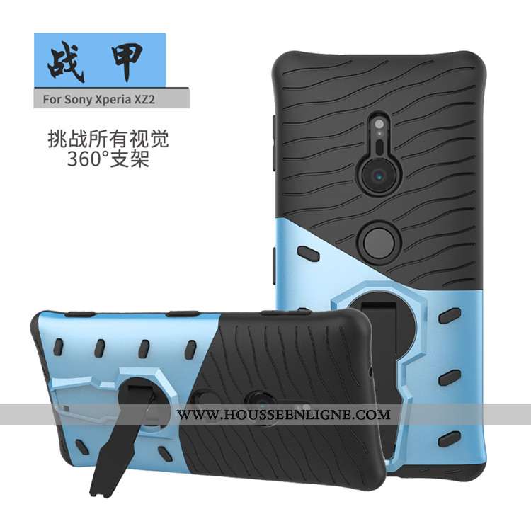 Coque Sony Xperia Xz2 Protection Téléphone Portable Support Noir Étui