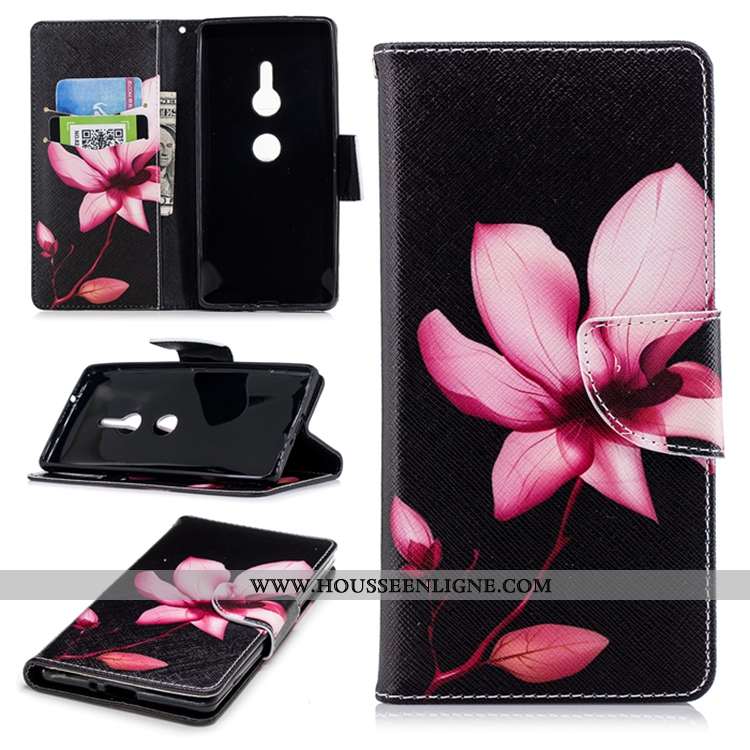 Coque Sony Xperia Xz2 Silicone Gaufrage Bleu Marin Incassable Cuir Tout Compris Étui Bleu Foncé