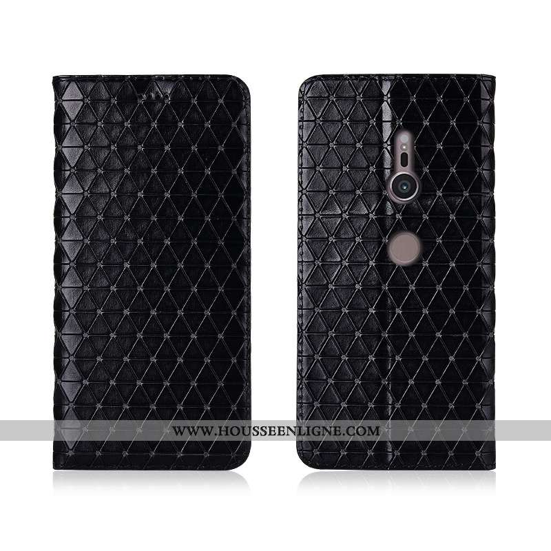 Coque Sony Xperia Xz3 Cuir Véritable Cuir Silicone Nouveau Étui Tout Compris Rouge Rose