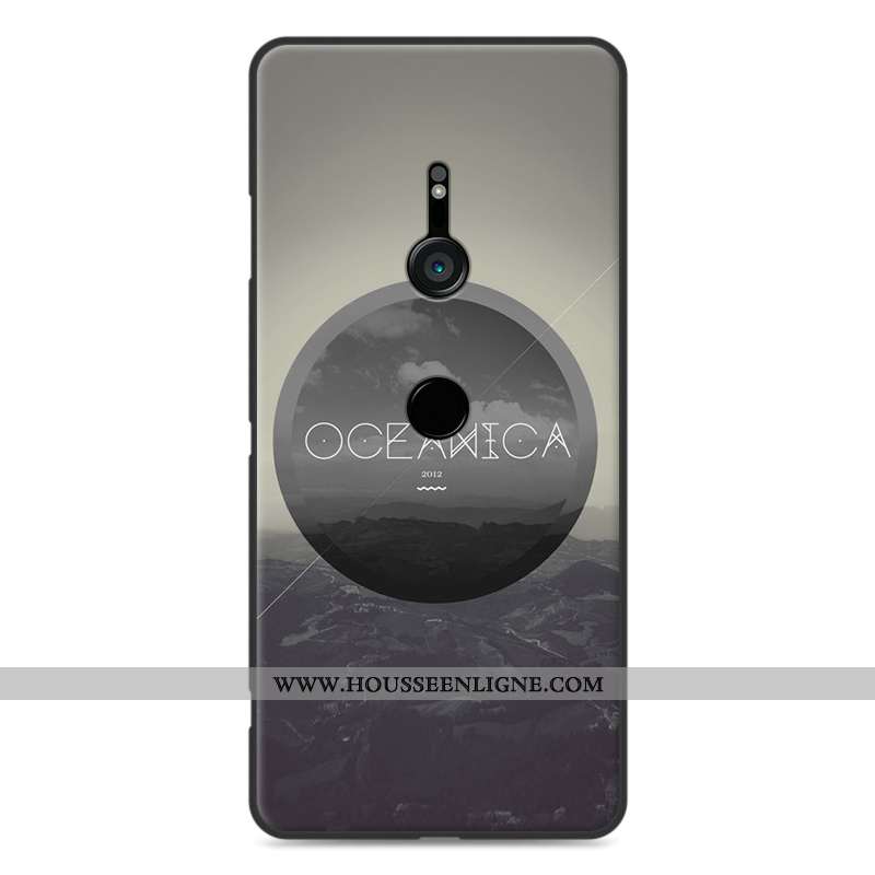 Coque Sony Xperia Xz3 Protection Fluide Doux Paysage Bleu Étui Incassable