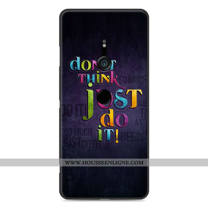 Coque Sony Xperia Xz3 Protection Fluide Doux Paysage Bleu Étui Incassable