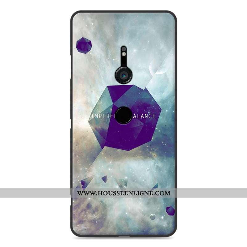Coque Sony Xperia Xz3 Protection Fluide Doux Paysage Bleu Étui Incassable
