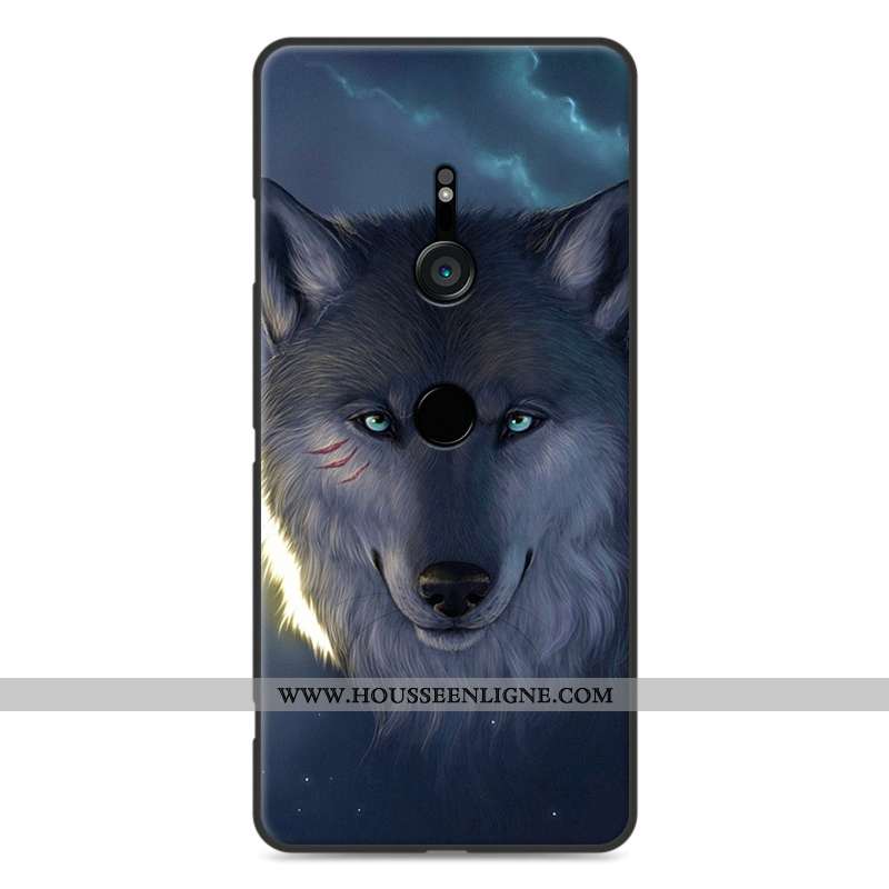 Coque Sony Xperia Xz3 Protection Fluide Doux Paysage Bleu Étui Incassable