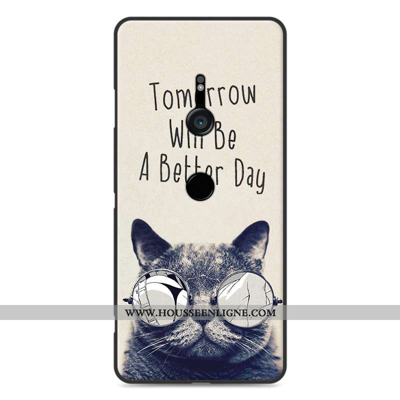 Coque Sony Xperia Xz3 Protection Fluide Doux Paysage Bleu Étui Incassable