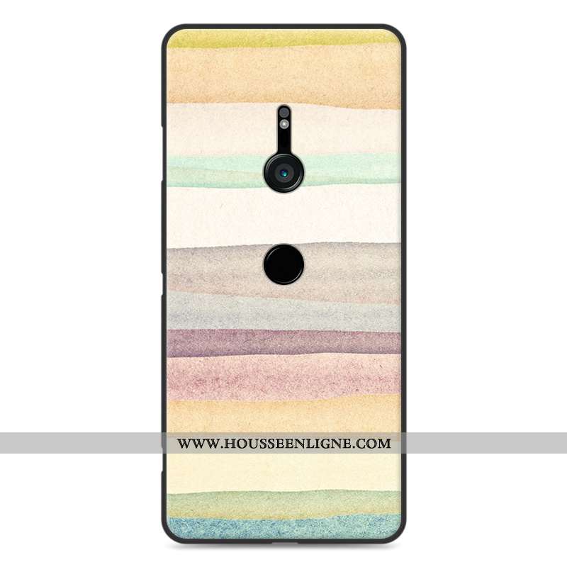 Coque Sony Xperia Xz3 Protection Fluide Doux Paysage Bleu Étui Incassable