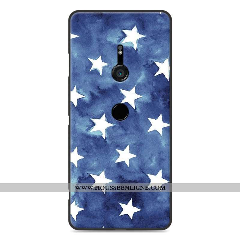 Coque Sony Xperia Xz3 Protection Fluide Doux Paysage Bleu Étui Incassable