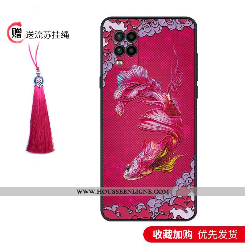 Coque Xiaomi Mi 10 Lite Légère Fluide Doux Tout Compris Créatif Étui Jeunesse Délavé En Daim Bleu