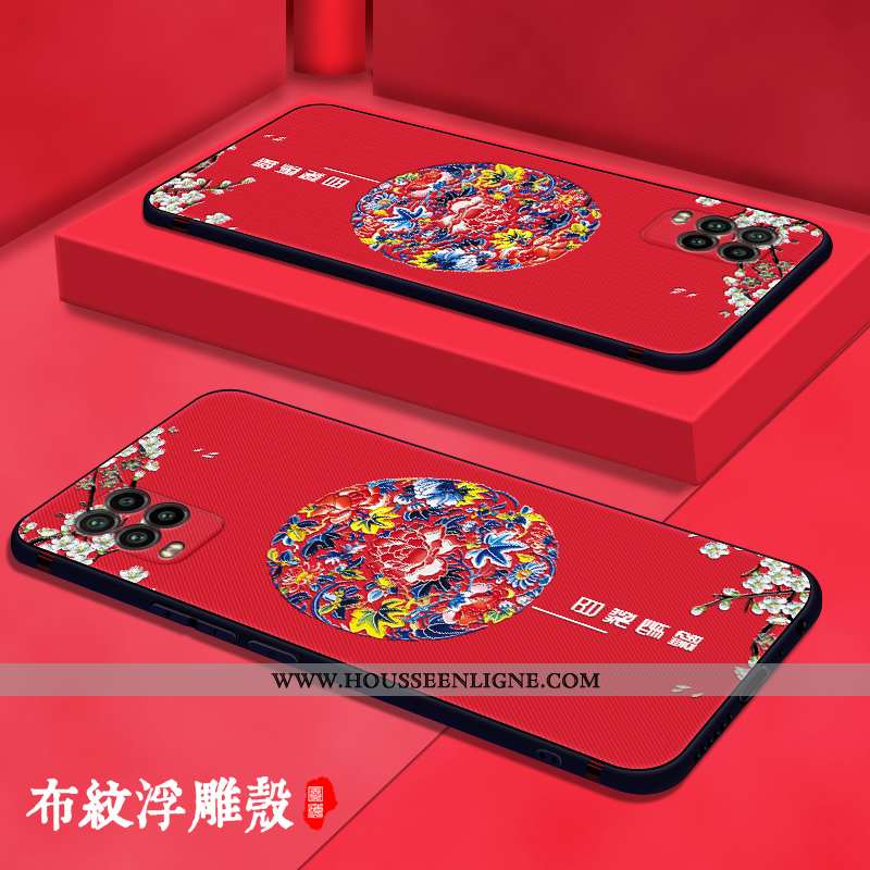 Coque Xiaomi Mi 10 Lite Légère Fluide Doux Tout Compris Créatif Étui Jeunesse Délavé En Daim Bleu