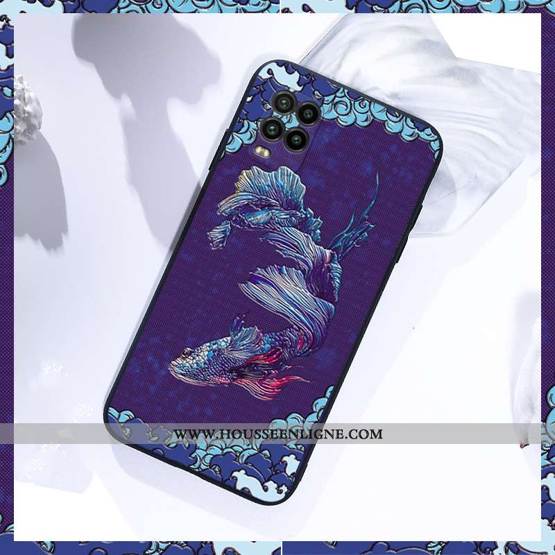 Coque Xiaomi Mi 10 Lite Légère Fluide Doux Tout Compris Créatif Étui Jeunesse Délavé En Daim Bleu