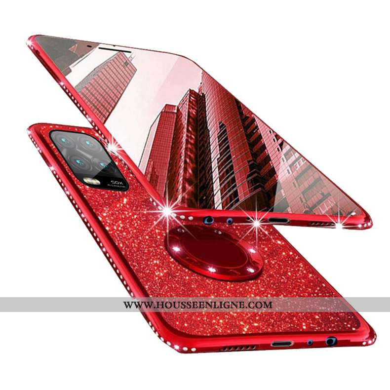 Coque Xiaomi Mi 10 Lite Protection Créatif Légère Étui Silicone Ultra Tendance Rose
