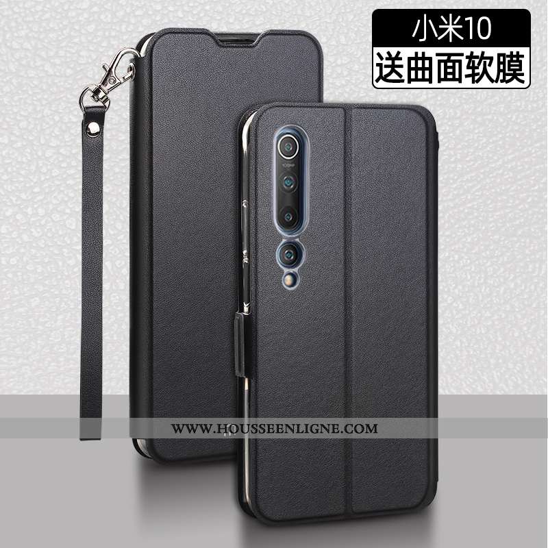 Coque Xiaomi Mi 10 Légère Cuir Jeunesse Tout Compris Clamshell Silicone Créatif Rose