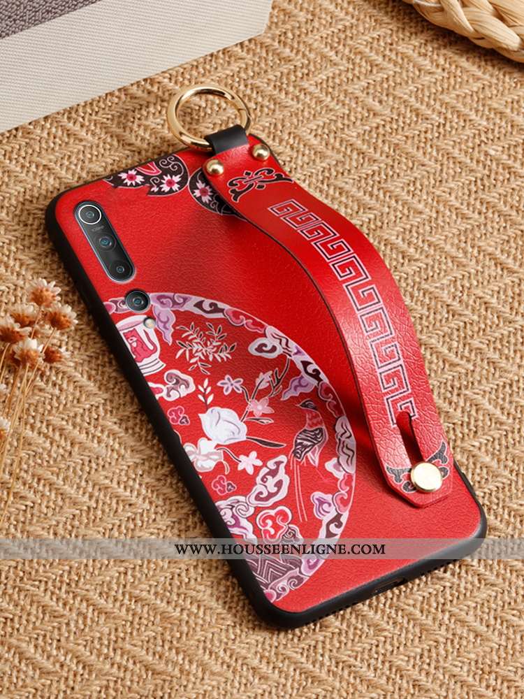 Coque Xiaomi Mi 10 Mode Personnalité Incassable Tendance Étui Petit Style Chinois Violet