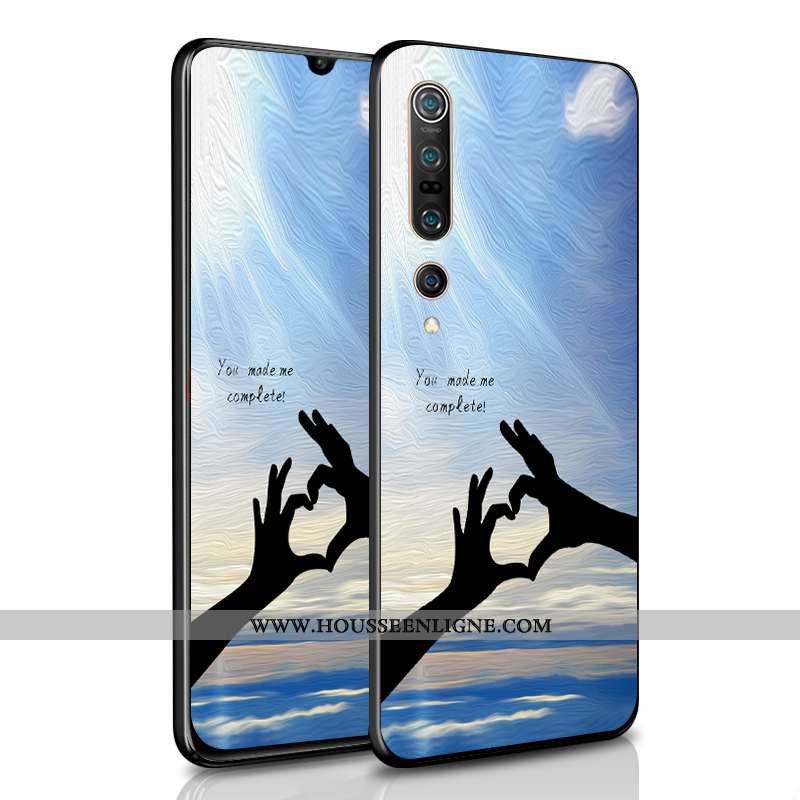Coque Xiaomi Mi 10 Pro Créatif Ultra Amoureux Mode Tendance Difficile Légère Blanche