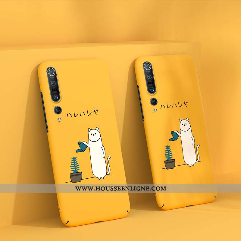 Coque Xiaomi Mi 10 Pro Délavé En Daim Personnalité Dessin Animé Vent Difficile Bleu Étui