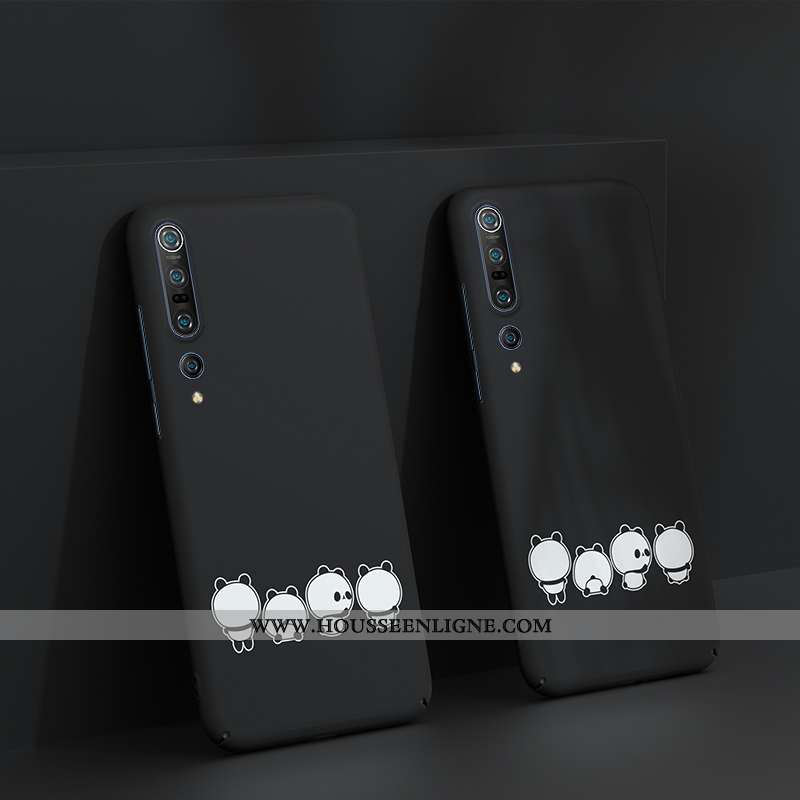 Coque Xiaomi Mi 10 Pro Délavé En Daim Personnalité Dessin Animé Vent Difficile Bleu Étui