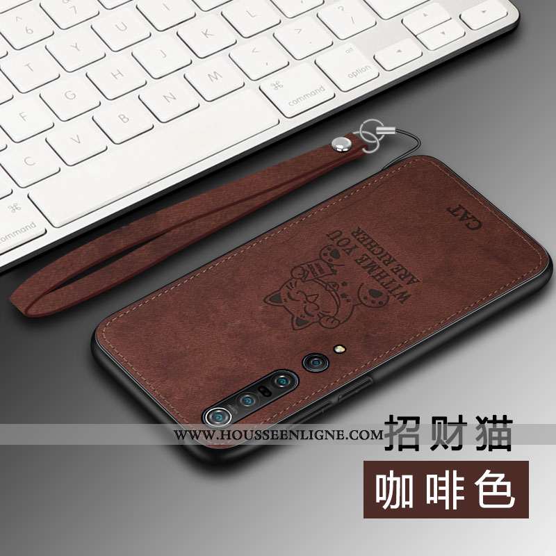 Coque Xiaomi Mi 10 Pro Modèle Fleurie Fluide Doux Luxe Incassable Étui Tout Compris Téléphone Portab