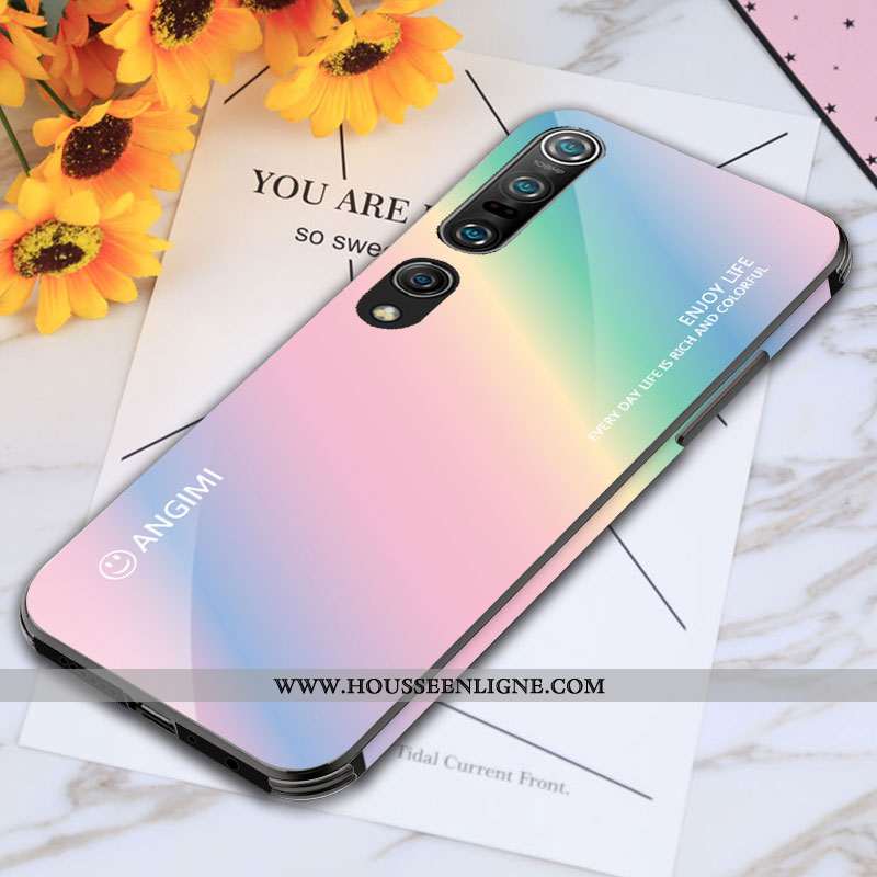 Coque Xiaomi Mi 10 Pro Personnalité Créatif Étui Tendance Téléphone Portable Silicone Bleu