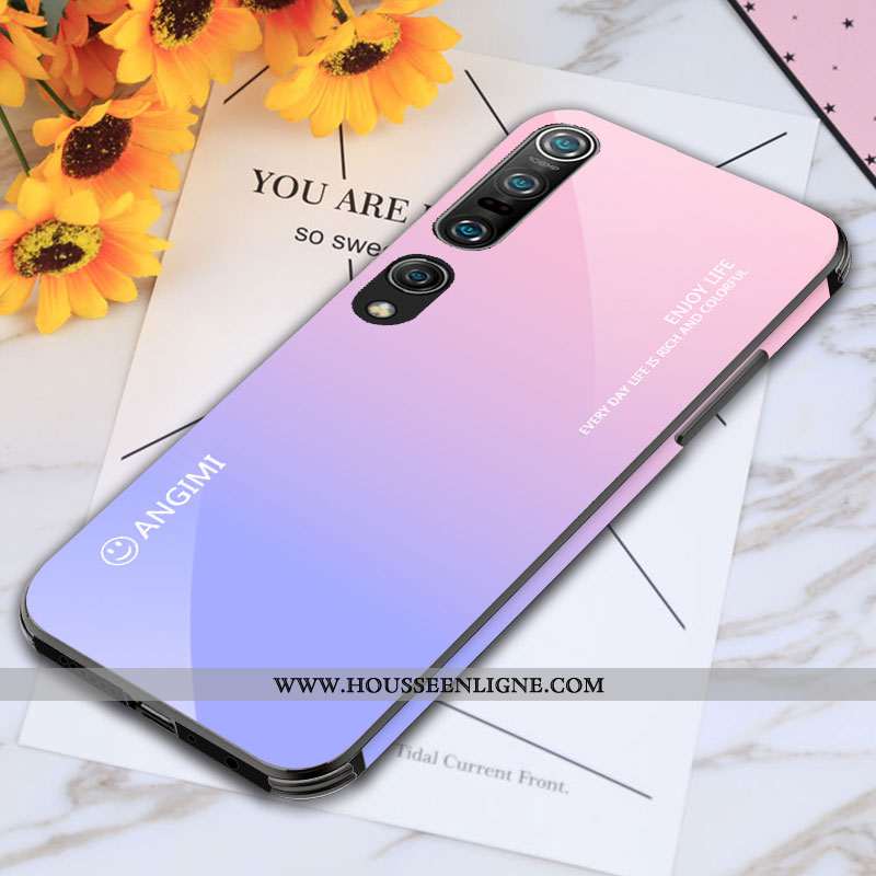 Coque Xiaomi Mi 10 Pro Personnalité Créatif Étui Tendance Téléphone Portable Silicone Bleu