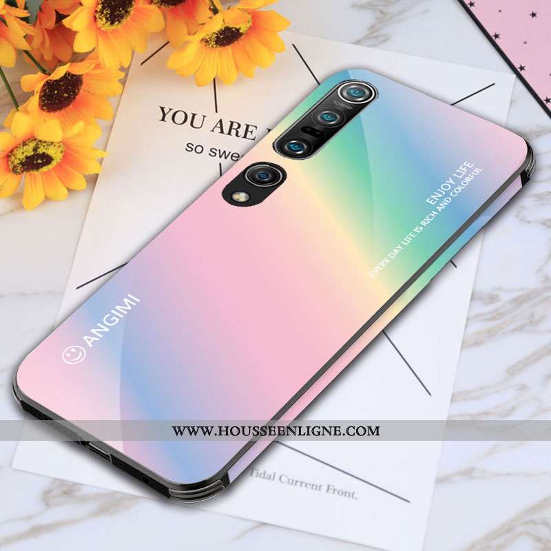 Coque Xiaomi Mi 10 Pro Personnalité Créatif Étui Tendance Téléphone Portable Silicone Bleu
