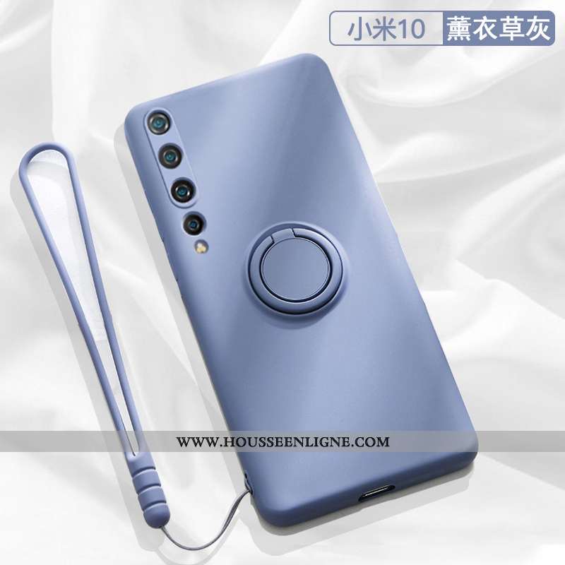 Coque Xiaomi Mi 10 Silicone Ornements Suspendus Étui Légère Support Simple Incassable Rouge