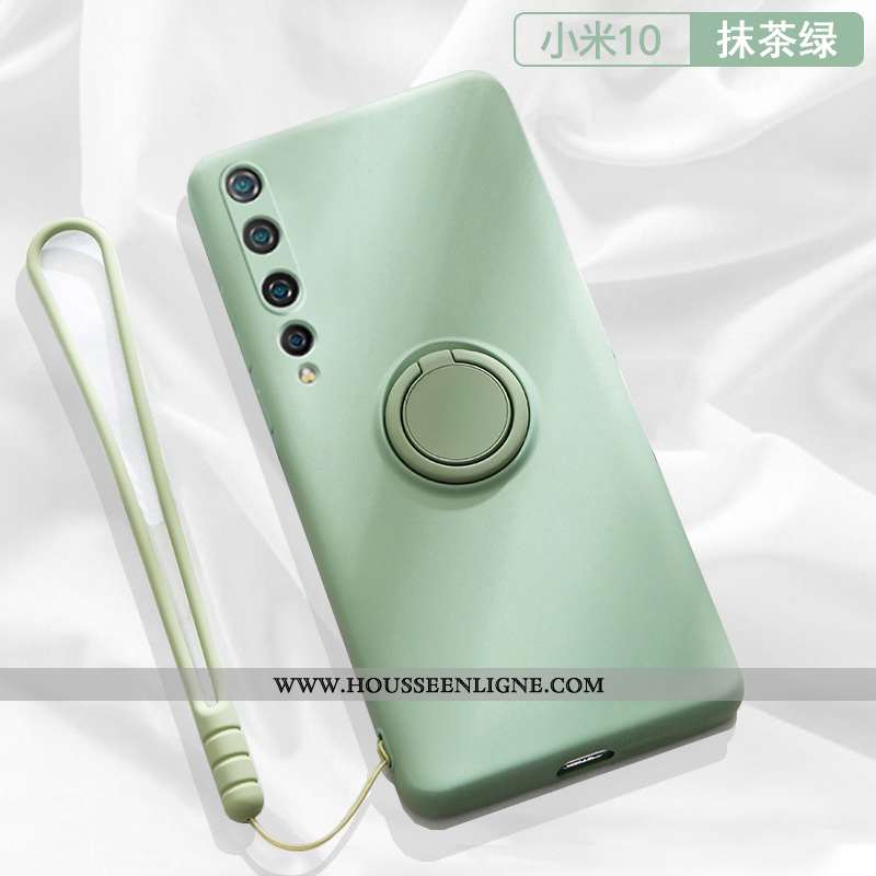 Coque Xiaomi Mi 10 Silicone Ornements Suspendus Étui Légère Support Simple Incassable Rouge