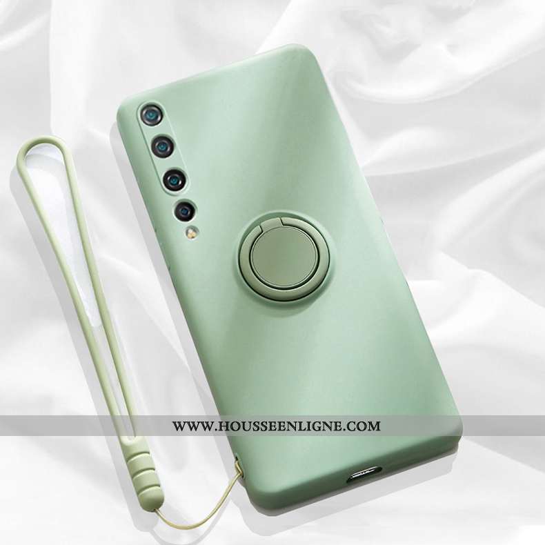 Coque Xiaomi Mi 10 Silicone Ornements Suspendus Étui Légère Support Simple Incassable Rouge