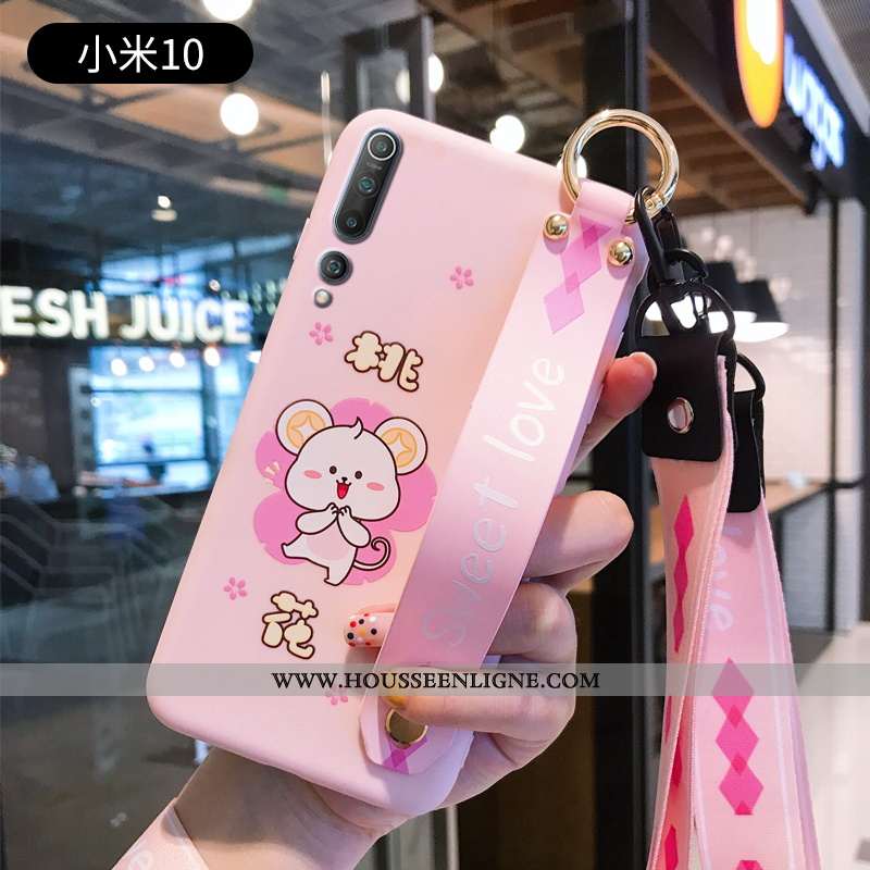 Coque Xiaomi Mi 10 Silicone Protection Incassable Charmant Légère Étui Téléphone Portable Verte