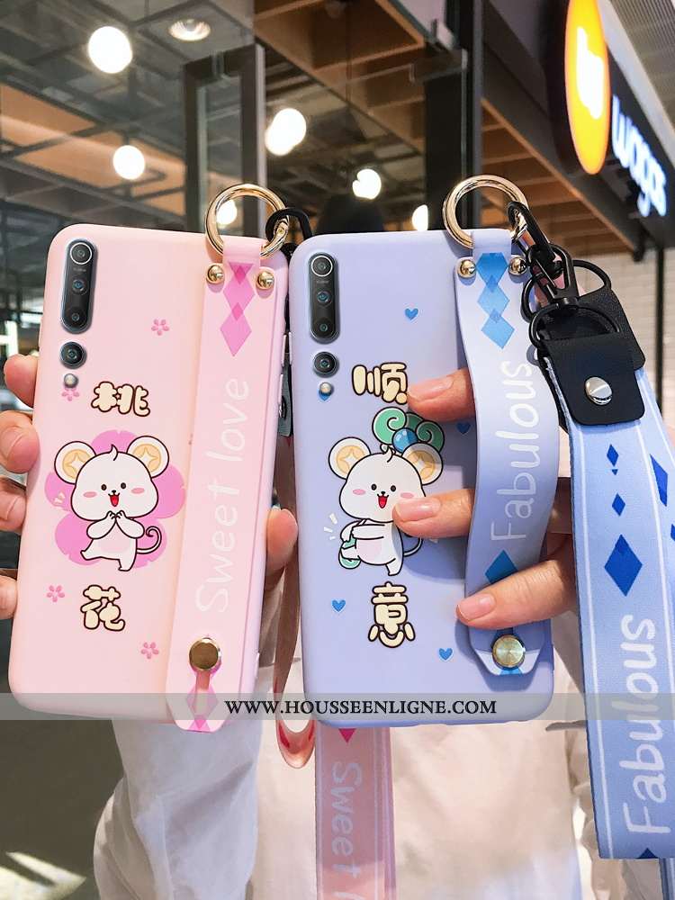 Coque Xiaomi Mi 10 Silicone Protection Incassable Charmant Légère Étui Téléphone Portable Verte