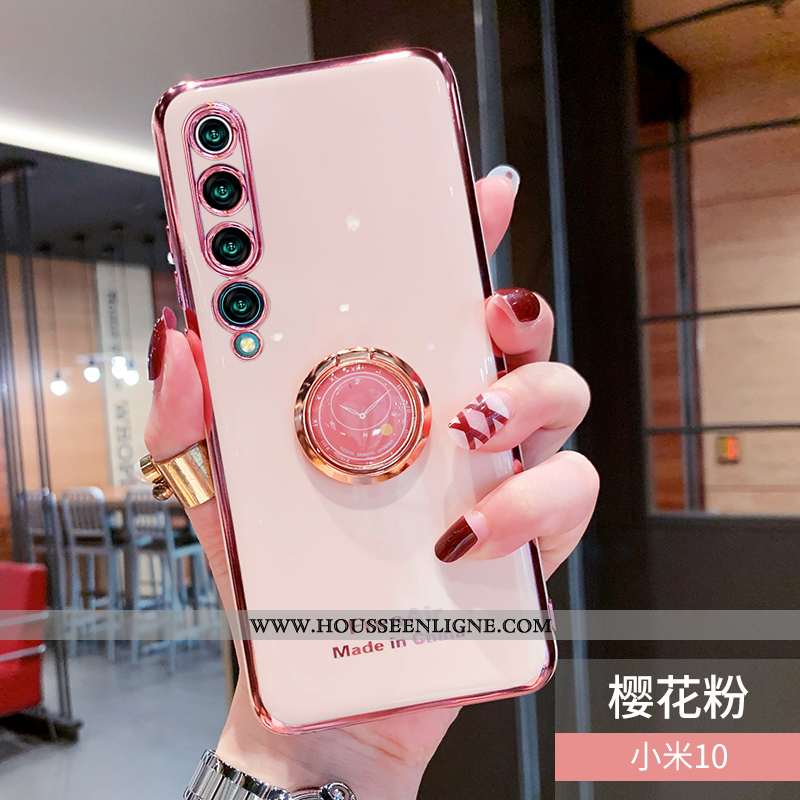 Coque Xiaomi Mi 10 Tendance Fluide Doux Téléphone Portable Petit Protection Incassable Étui Verte