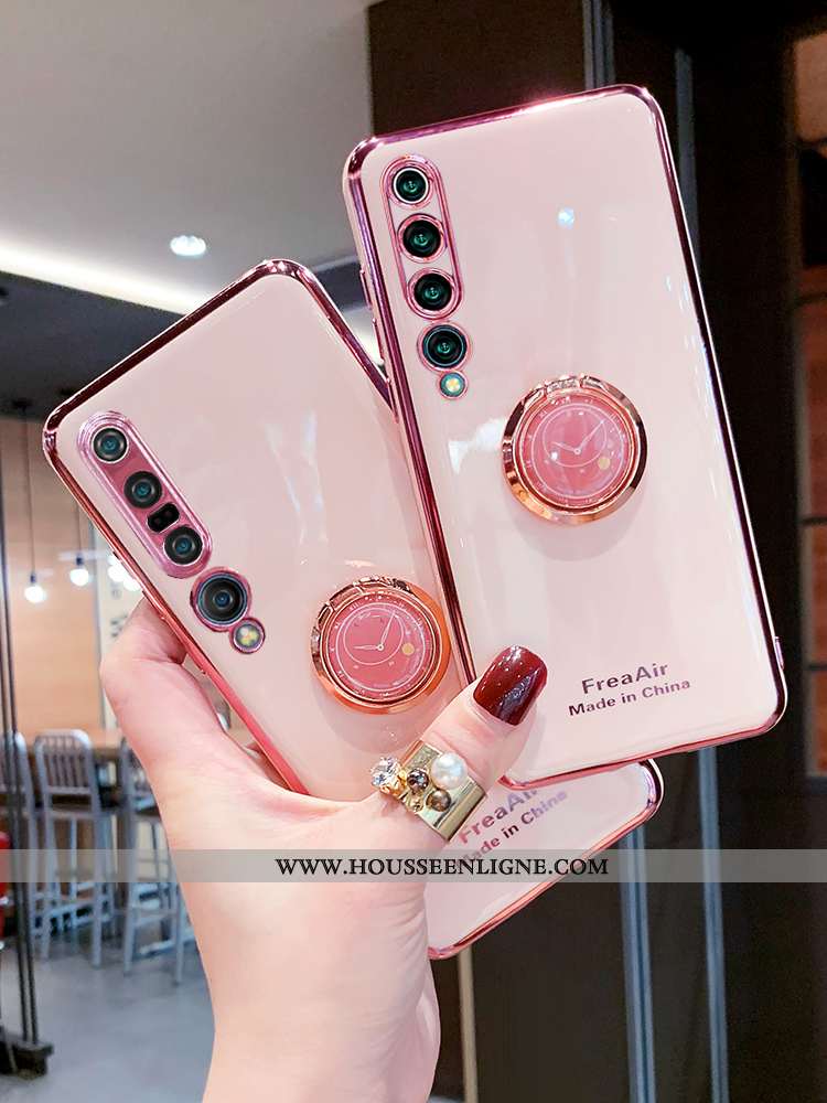 Coque Xiaomi Mi 10 Tendance Fluide Doux Téléphone Portable Petit Protection Incassable Étui Verte