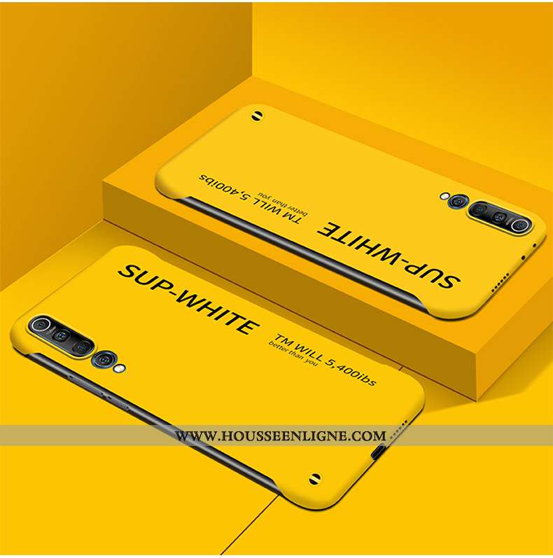 Coque Xiaomi Mi 10 Tendance Protection Créatif Étui Petit Jaune Simple