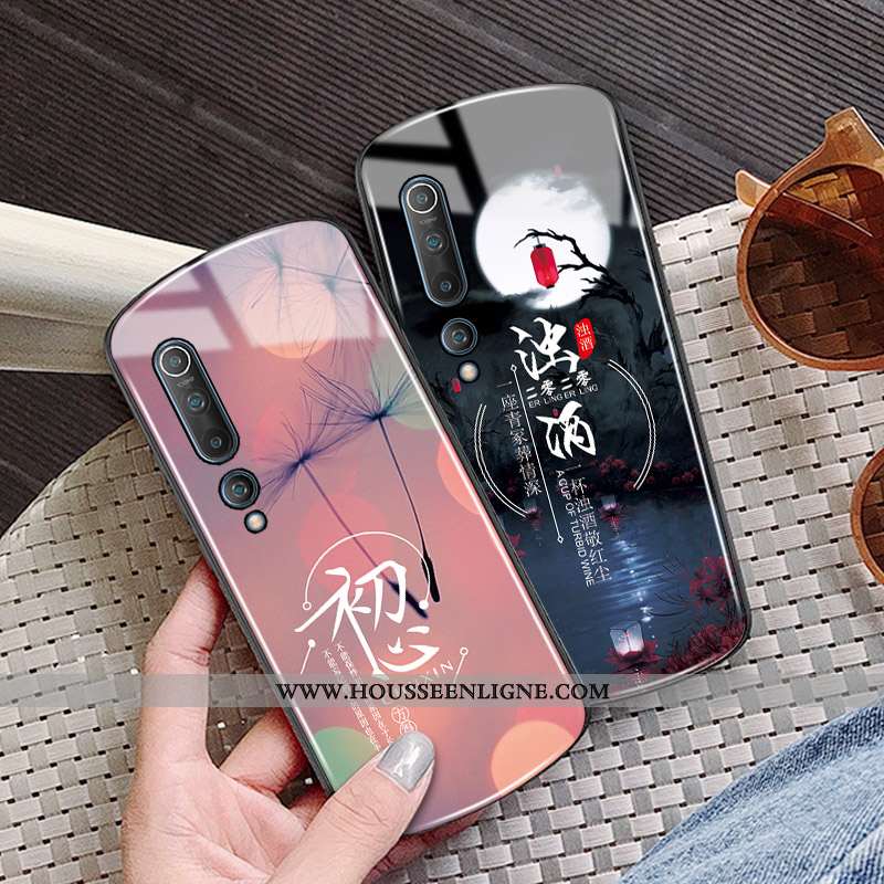 Coque Xiaomi Mi 10 Tendance Protection Incassable Luxe Petit Nouveau Étoile Noir