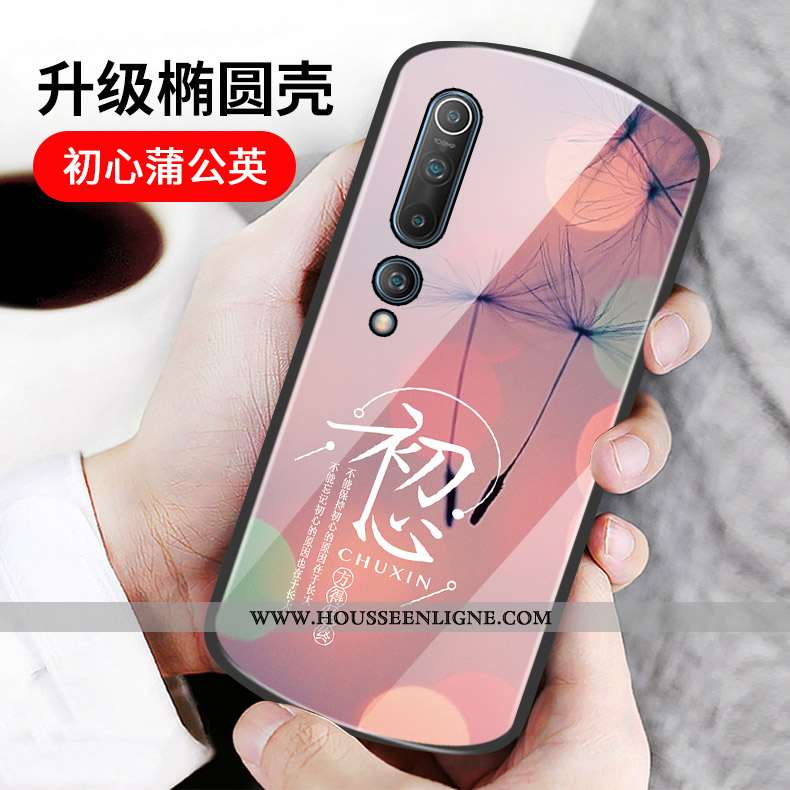 Coque Xiaomi Mi 10 Tendance Protection Incassable Luxe Petit Nouveau Étoile Noir