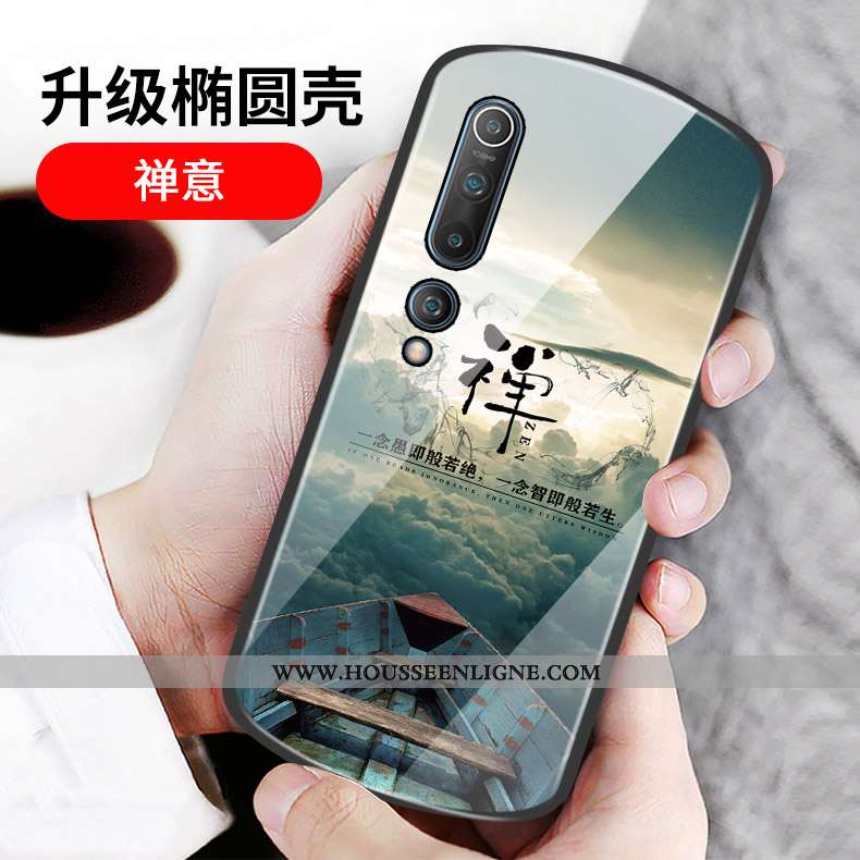 Coque Xiaomi Mi 10 Tendance Protection Incassable Luxe Petit Nouveau Étoile Noir