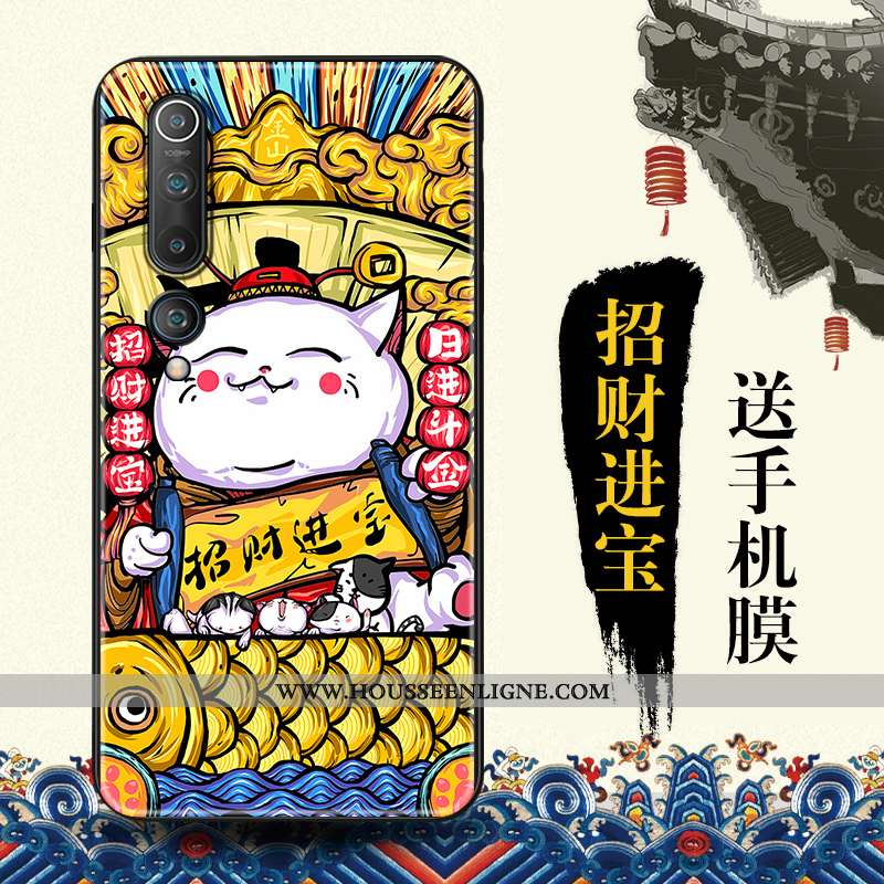 Coque Xiaomi Mi 10 Tendance Protection Étui Bleu Vent Téléphone Portable