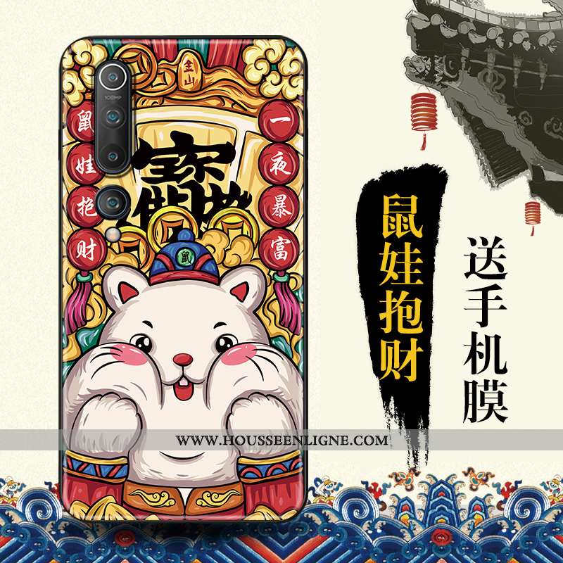 Coque Xiaomi Mi 10 Tendance Protection Étui Bleu Vent Téléphone Portable
