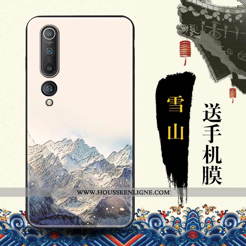 Coque Xiaomi Mi 10 Tendance Protection Étui Bleu Vent Téléphone Portable