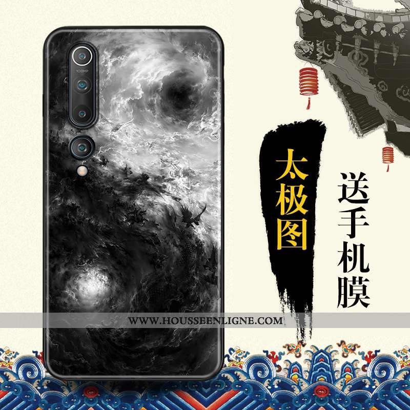 Coque Xiaomi Mi 10 Tendance Protection Étui Bleu Vent Téléphone Portable